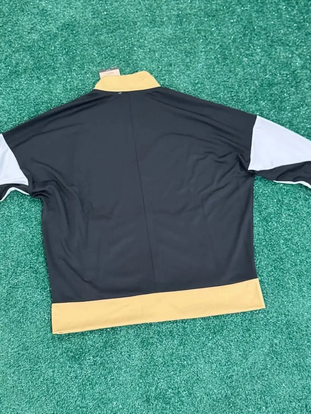 Nike Women's Dri-FIT Full-Zip Track Jacket Black Gold White Size L New